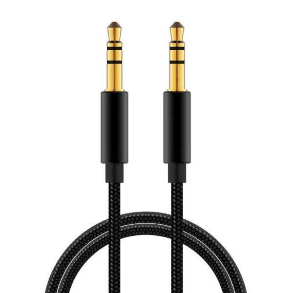 1.8m 3.5mm Braided Stereo Jack Aux Cable