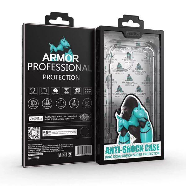 iPhone 15 Atouchbo Genuine Anti-Shock Kong Super Protective TPU Gel Case