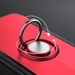 Samsung Galaxy J6 Plus Hybrid Carbon Dual-Layer Armor Case With Magnetic Ring Stand - Image 2