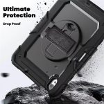 iPad Air 11″ 2024 Builder Shockproof Heavy Duty Case With Swivel Stand & Strap - Image 2