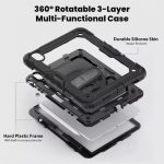 iPad Air 11″ 2024 Builder Shockproof Heavy Duty Case With Swivel Stand & Strap - Image 3